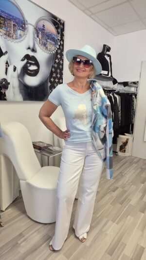 Elisa Cavaletti Italia - T- Shirt mit Gold-Print
