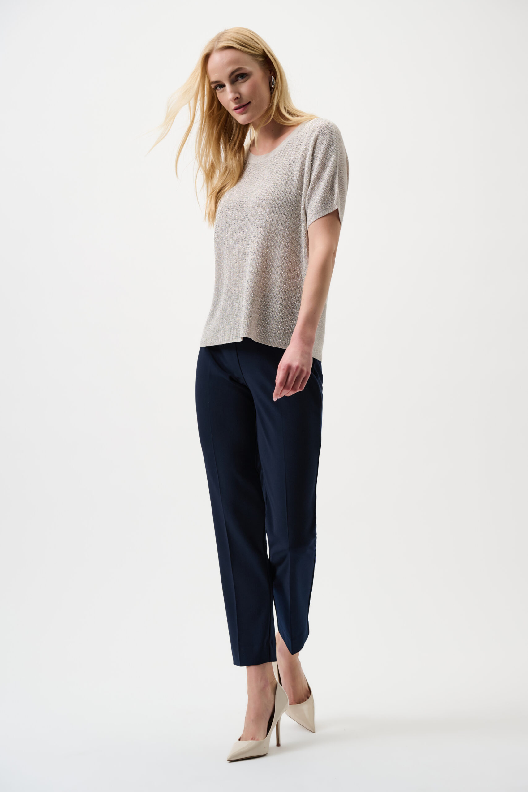 Joseph Ribkoff - Klassische Hose mit geradem Schnitt - Basic Farben: Mitternachtsblau – Bild 2