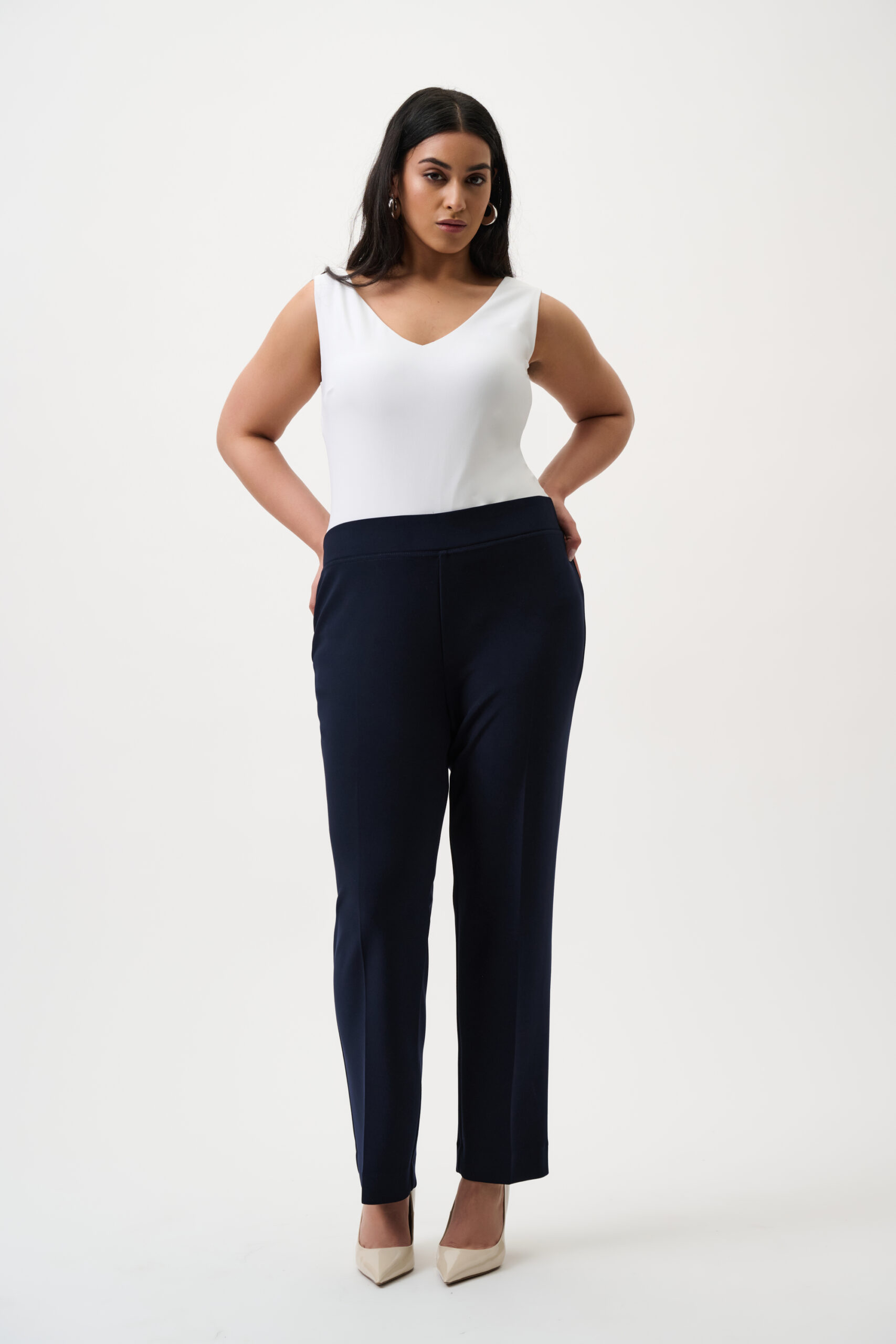 Joseph Ribkoff - Klassische Hose mit geradem Schnitt - Basic Farben: Mitternachtsblau – Bild 5