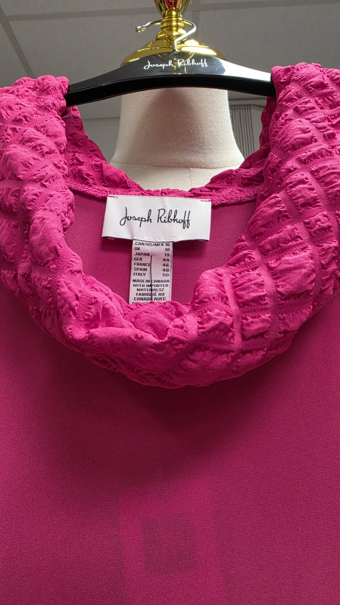 Joseph Ribkoff - Designer- Kleid pink - 3D-Optik – Bild 2