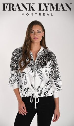 Frank Lyman Design - Bomberjacke - Exklusiver Statement-Look in Schwarz & Weiß
