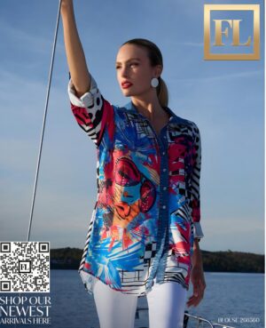Frank Lyman Designer- Jeans- Bluse/Tunika