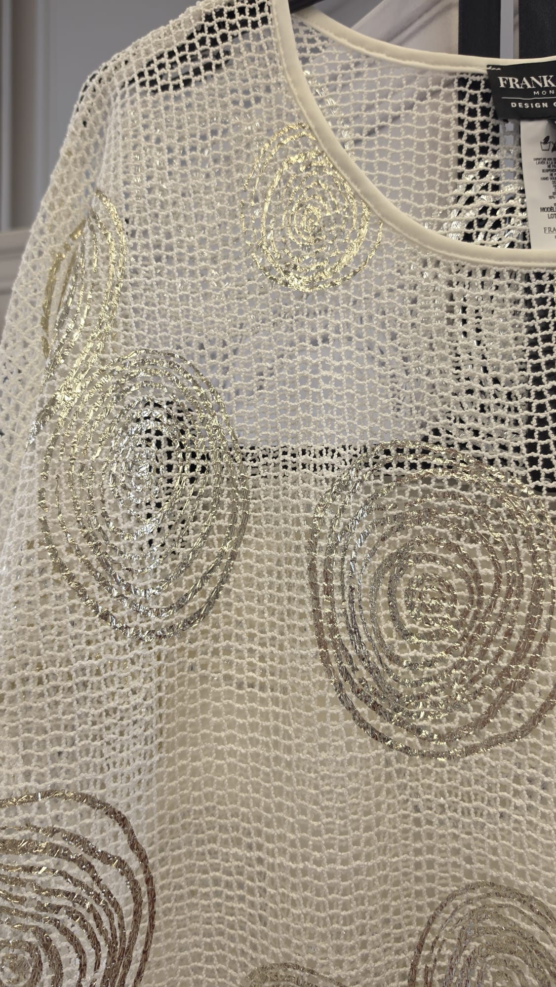 Frank Lyman Design - Elegantes Mesh-Oberteil mit Glanzprint – Bild 4