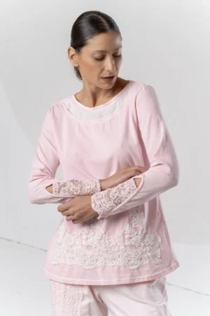 Elisa Cavaletti - Edles Spitzenoberteil in rosa