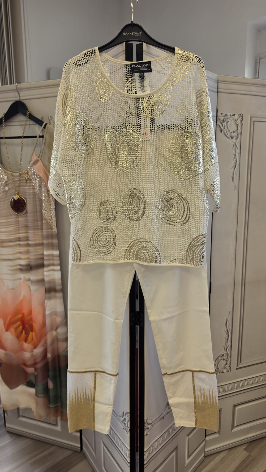 Frank Lyman Design - Elegantes Mesh-Oberteil mit Glanzprint – Bild 3